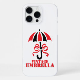 Elegant Vintage Umbrella with Ribbon Bow Design iPhone 16 Pro Max Hülle