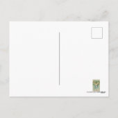 Elegant vintage Valentine bird Feiertagspostkarte (Rückseite)