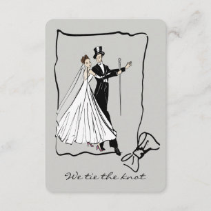 Elegant Vintage Wedding Couple Save The Date