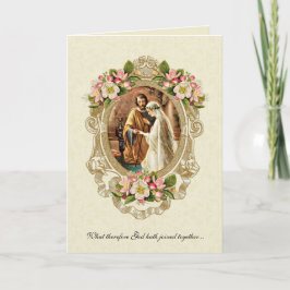 Elegant Vintage Wedding Traditionelle katholische Einladung