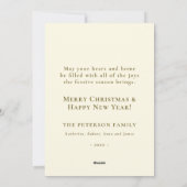 Elegant Vintage Weihnachten Berry Wreath Joy (Rückseite)