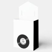 Elegant Vinyl Record Black & White Geschenkschachtel (Geöffnet)