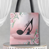 Elegant Viola Player Pink Floral Violist Music Tasche