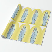 Elegant Virgin Mary Catholic Religious Geschenkpapier (Ungerollt)