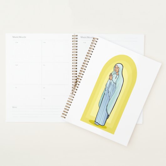 Elegant Virgin Mary Catholic Religious Planer (Anzeige)