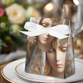 Elegant Virgin Mary Favor Box Rosary or Sweets Geschenkschachtel