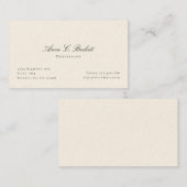 Elegant Visitenkarte (Vorne/Hinten)