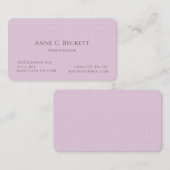 Elegant  visitenkarte (Vorne/Hinten)