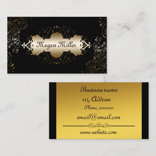 Elegant Visitenkarte (Vorne/Hinten)