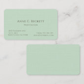 Elegant  visitenkarte (Vorne/Hinten)