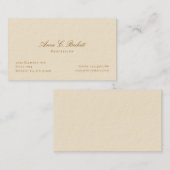 Elegant  visitenkarte (Vorne/Hinten)