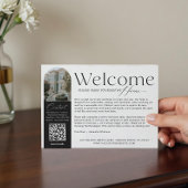 Elegant Visitor Greeting Vacation Rental Welcome Dankeskarte