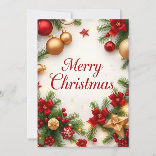 Elegant von Weihnachten: Eine Feier zum Feiern Einladung (Vorderseite)