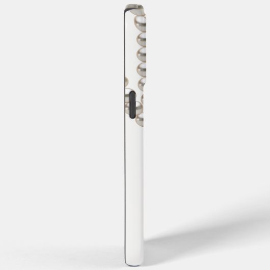 Elegant von weißer Perlenhalskette Case-Mate iPhone Hülle (Rückseite / Rechts)