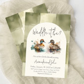 Elegant Waddle es sei Mallard Enck Gender Reveal Einladung