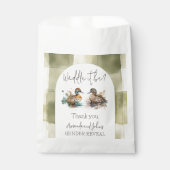 Elegant Waddle es sei Mallard Enck Gender Reveal Geschenktütchen (Vorderseite)