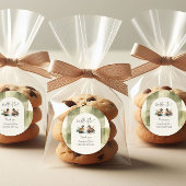 Elegant Waddle es sei Mallard Enck Gender Reveal Runder Aufkleber