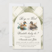 Elegant Waddle It Be Duck Gender Reveal Einladung (Vorderseite)