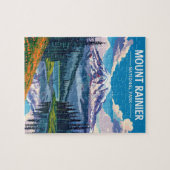 Elegant Washington DC Vintage Wasserfarbe Puzzle (Horizontal)