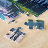 Elegant Washington DC Vintage Wasserfarbe Puzzle (Seite)