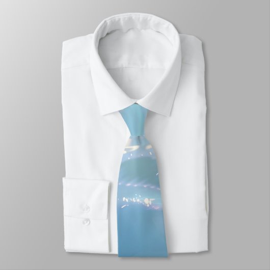 Elegant Water-Effect Necktie / Krawatte (Gebunden)