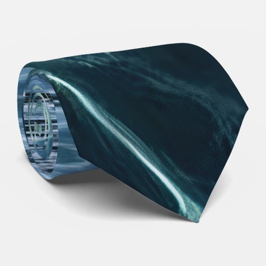 Elegant Water-Effect Necktie / Krawatte (Gerollt)