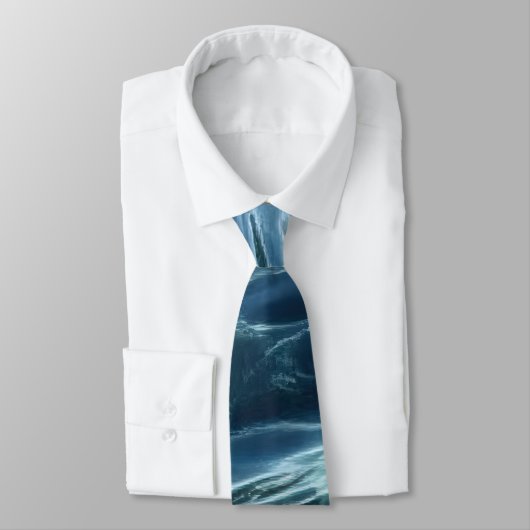 Elegant Water-Effect Necktie / Krawatte  (Gebunden)