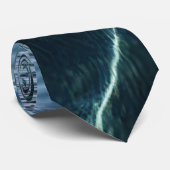 Elegant Water-Effect Necktie / Krawatte  (Gerollt)