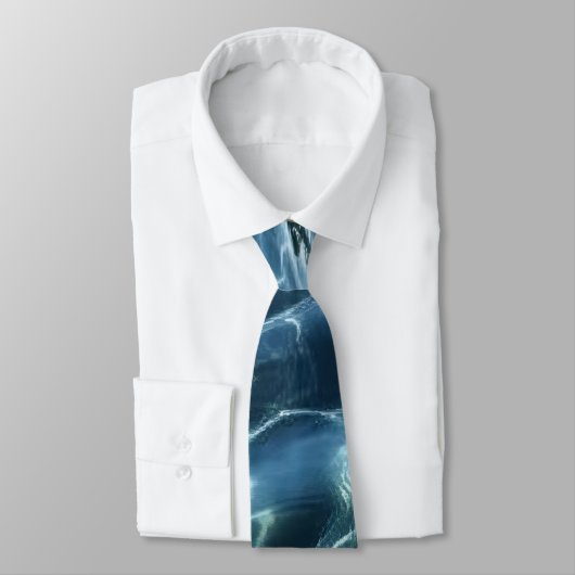 Elegant Water-Effect Necktie / Krawatte (Gebunden)