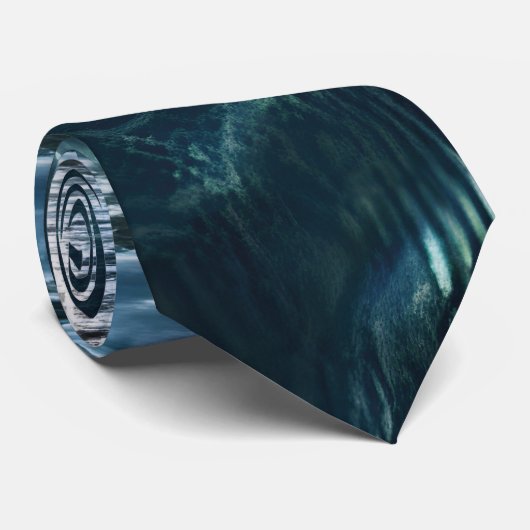 Elegant Water-Effect Necktie / Krawatte (Gerollt)