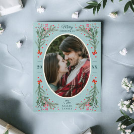Elegant Watercolor 2 Foto Weihnachten 2021 Flachbi