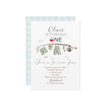 Elegant Watercolor A  little fisherman one birthda