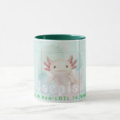 Elegant Watercolor Axolotl Personalized Ceramic Tasse (Zentrum)