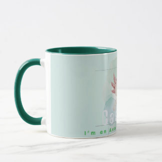 Elegant Watercolor Axolotl Personalized Ceramic Tasse