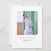 Elegant Watercolor Bat Mitzvah Einladung (Rückseite)