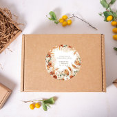 Elegant Watercolor Boho Wedding Sticker