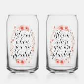 Elegant Watercolor Botanical Message Dosenglas (Vorderseite)