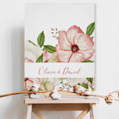 Elegant Watercolor Botanical Names Poster