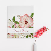 Elegant Watercolor Botanical Names Poster