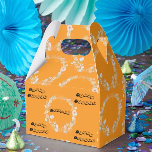 Elegant Watercolor Bunny & Florals Custom Easter Geschenkschachtel (Party)