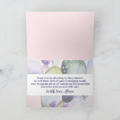 Elegant Watercolor Cactus danke Ihnen Baby Shower (Innenseite)