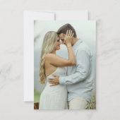 Elegant Watercolor Chapel Photo Save the Date (Rückseite)