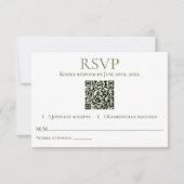 Elegant Watercolor Chapel Wedding  RSVP Karte (Vorderseite)
