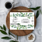 Elegant Watercolor Eucalyptus Baby Shower Einladung