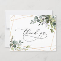 Elegant Watercolor Eukalyptus Greenery Gold