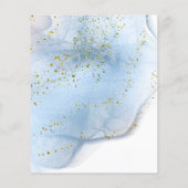 Elegant Watercolor Falsch Glitter Flyer (Hinten)