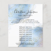 Elegant Watercolor Falsch Glitter Flyer (Vorne)