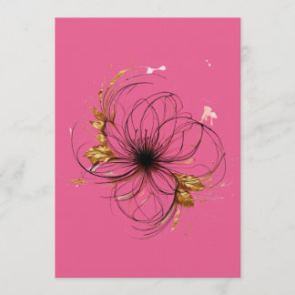 Elegant Watercolor Floral Art Einladung