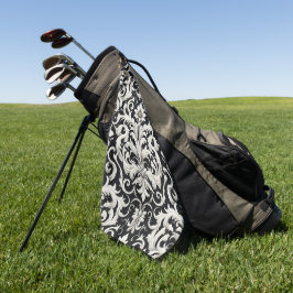 Elegant watercolor floral decorative eye-catching  golfhandtuch