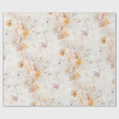 Elegant Watercolor Floral Geschenkpapier (Flach)